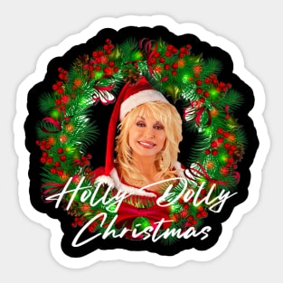 Holly Dolly Christmas Dolly Parton Sticker